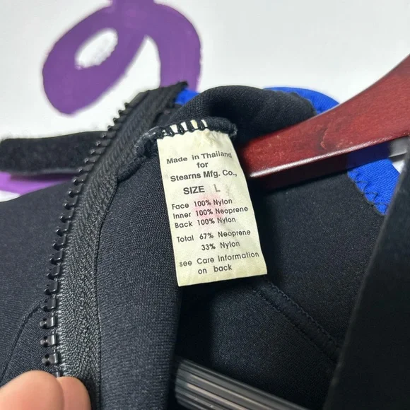 Turbulence Stearns Women’s Wetsuit- Black and Blue size L Preowned - Picture 9 of 11